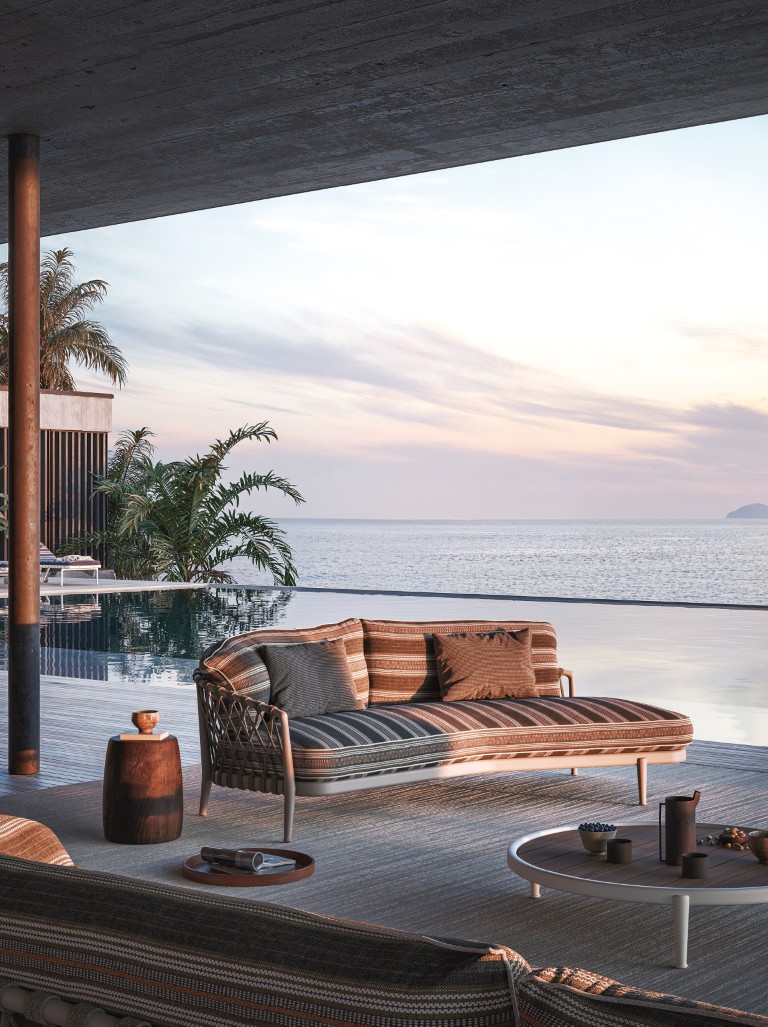 B&B Italia Outdoor curved sofa Erica 2025