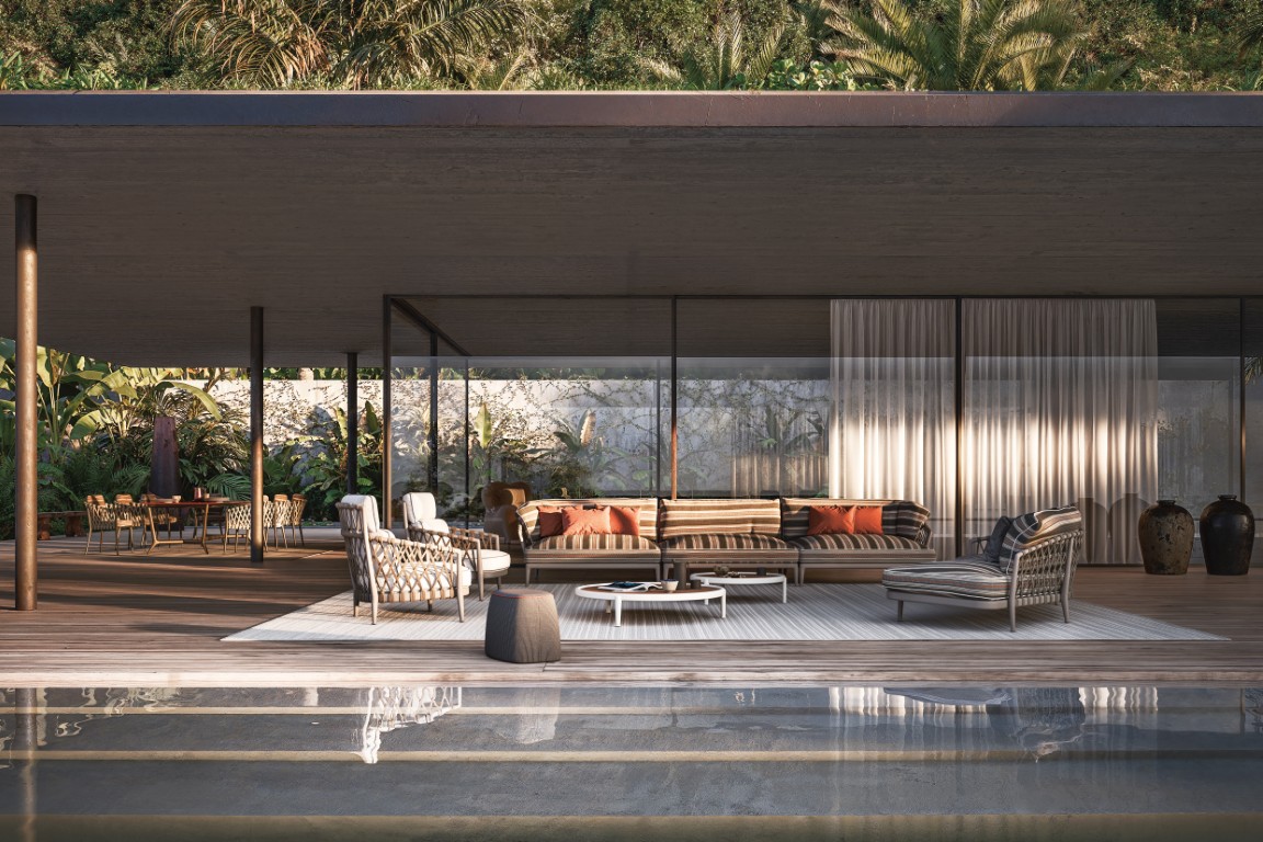 B&B Italia outdoor Erica sofa highback armchair buitenmeubelen terracedesign